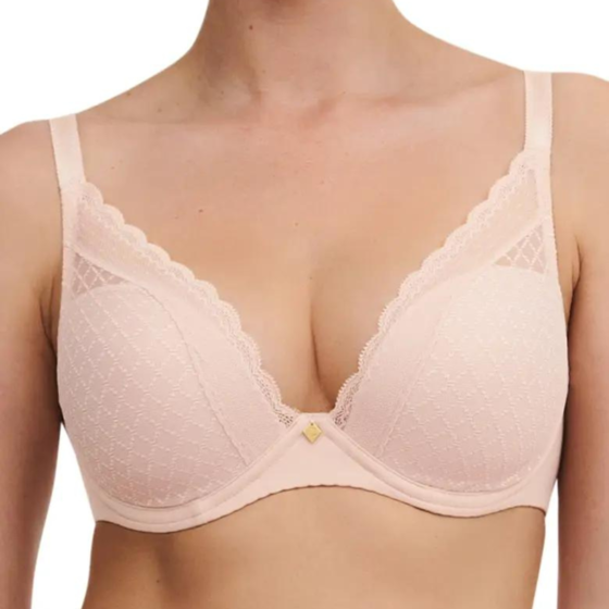 Chantelle Norah Comfort Underwire Bra in Pale Rose (O8) - Busted Bra Shop