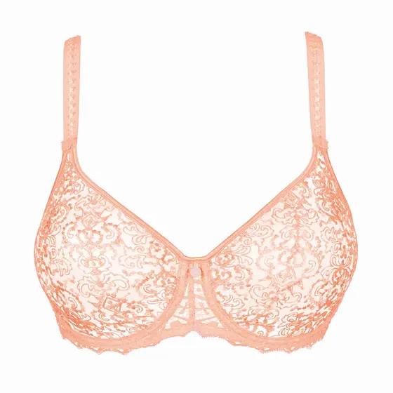 Peony French lace underwire Full cup bra –