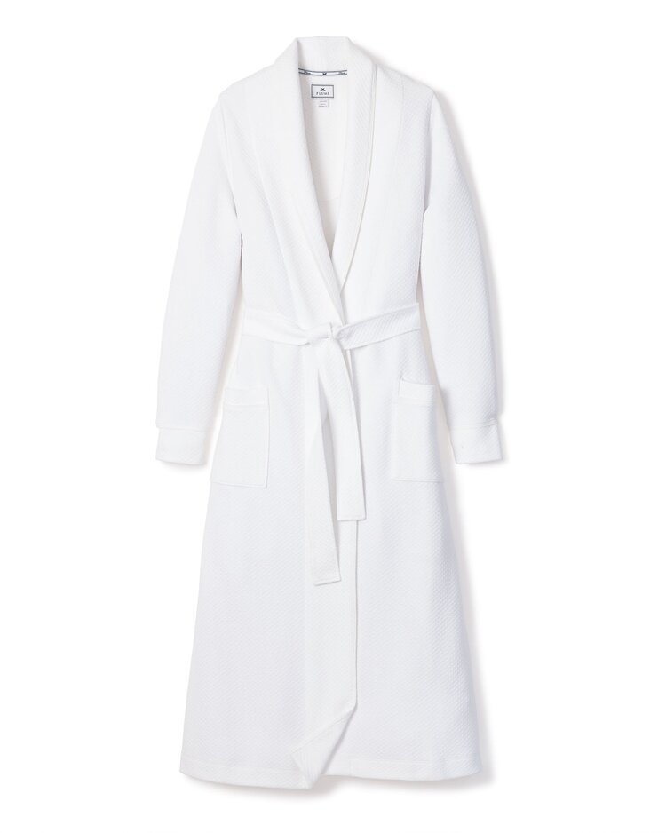Petite Plume Pima Cotton Ophelia Robe White