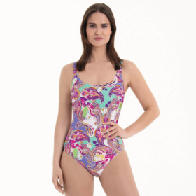 Rosa Faia Clara Island In The Sun One Piece Paisley Pink