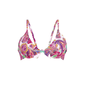 Rosa Faia Elsy Island In The Sun Bikini Top Pink Paisley