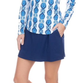 Cabana Life Performance 14" Skort Blue