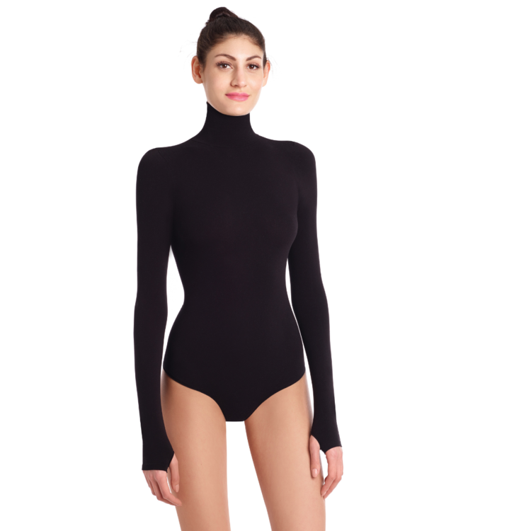 Commando Ballet Turtleneck Bodysuit - Black