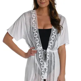 La Blanca Coastal Kimono White