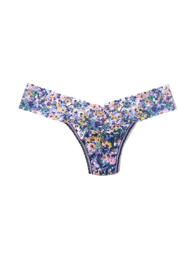 Hanky Panky Printed Low Rise Thong Panty Staycation