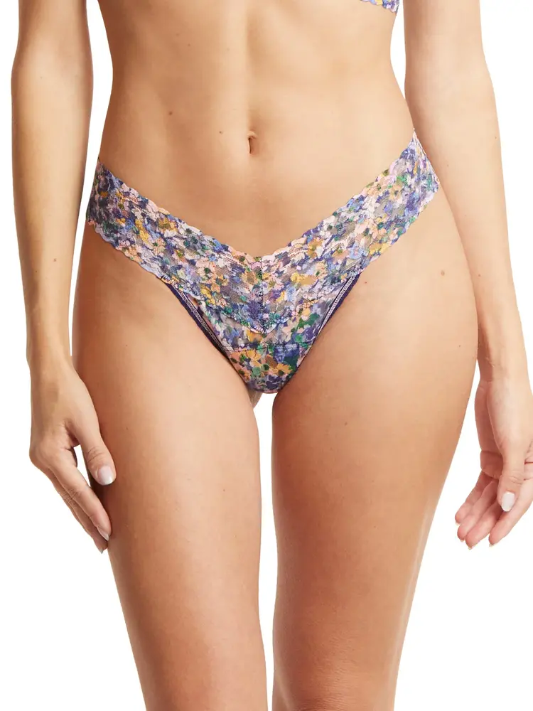 Hanky Panky Printed Low Rise Thong Panty Staycation