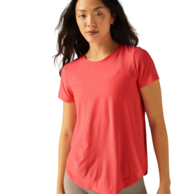 Beyond Yoga On The Down Low Tee - Coral Glow