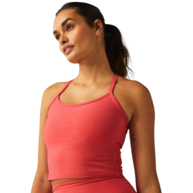 Beyond Yoga Slim Racerback Cropped Tank - Coral Glow