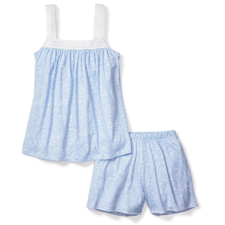 Petite Plume Camille Cami/Short PJ Set Periwinkle