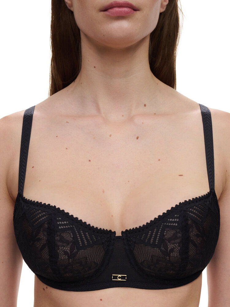 Chantelle Origins Unlined Demi Bra - Black