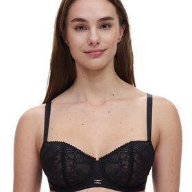Chantelle Origins Unlined Demi Bra - Black