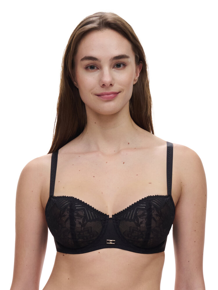 Chantelle Origins Unlined Demi Bra - Black