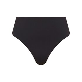 Sea Level Eco Essentials Retro High Waist Bikini Bottom - Black
