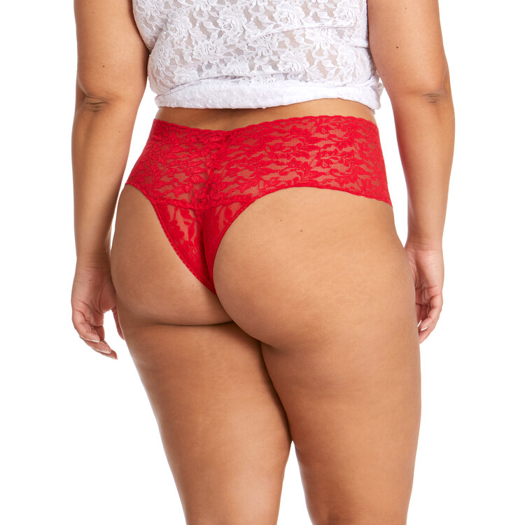 Hanky Panky Retro Thong Plus Panty - Red