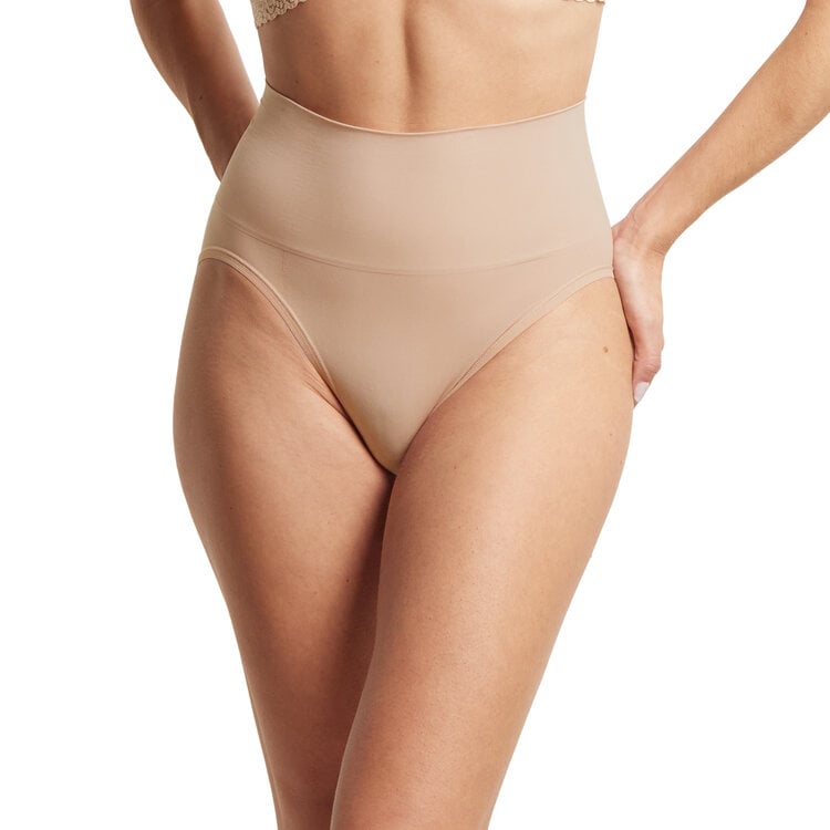 Hanky Panky Body Mid Rise Thong Panty - Chai