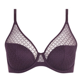 Chantelle Norah Chic Unlined Bra - Aubergine