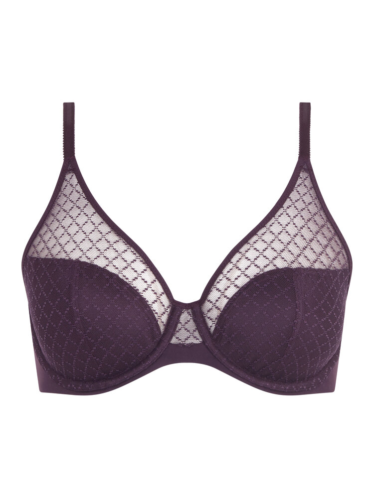Chantelle Norah Chic Unlined Bra - Aubergine