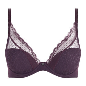 Chantelle Norah Chic Plunge T-Shirt Bra - Aubergine