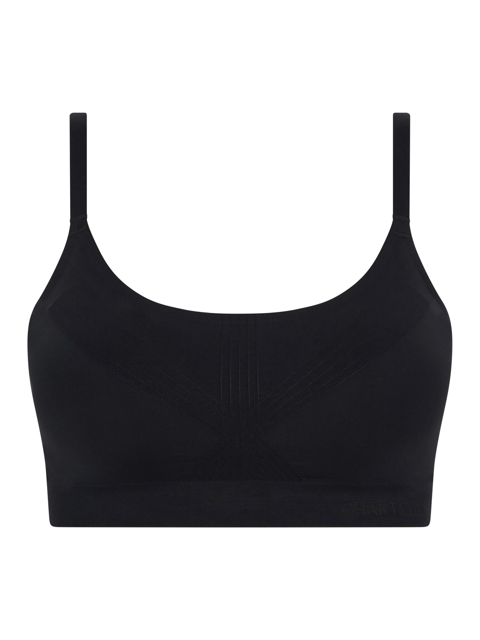 black wired bralette