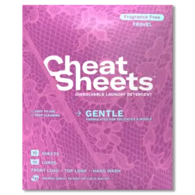 Cheat Sheets Gentle Fabric Laundry Sheets Fragrance Free
