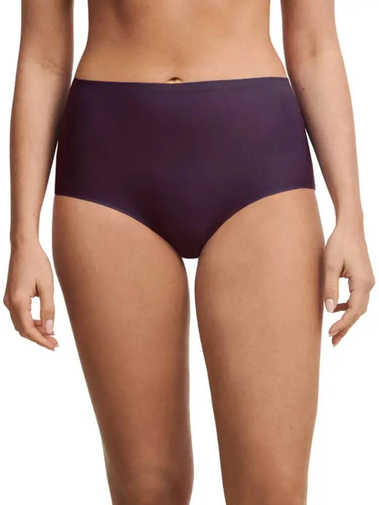 Chantelle Soft Stretch Seamless High Rise Brief Aubergine