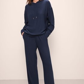 Eberjey Softest Sweats Straight Pant - Navy