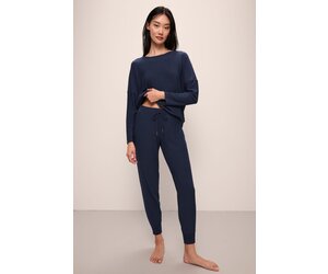 Softest Sweats Jogger Z1831J Navy - Lace & Day