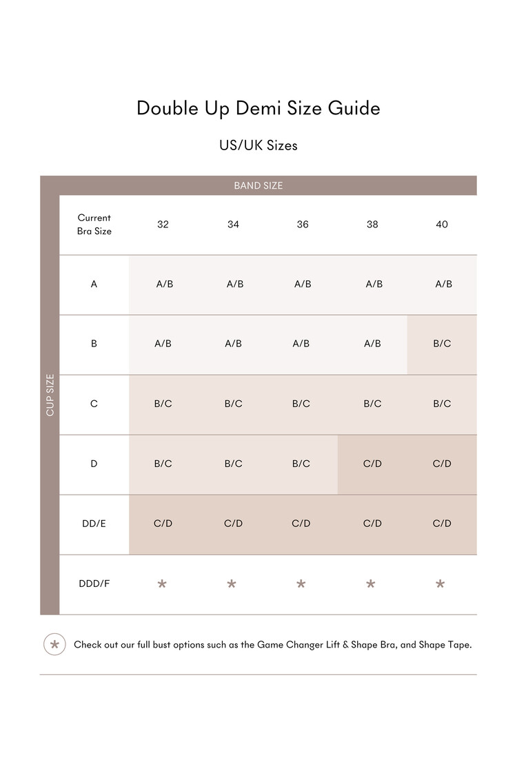 Nood Double Up Demi Push-Up Pads - Buff (No.3)