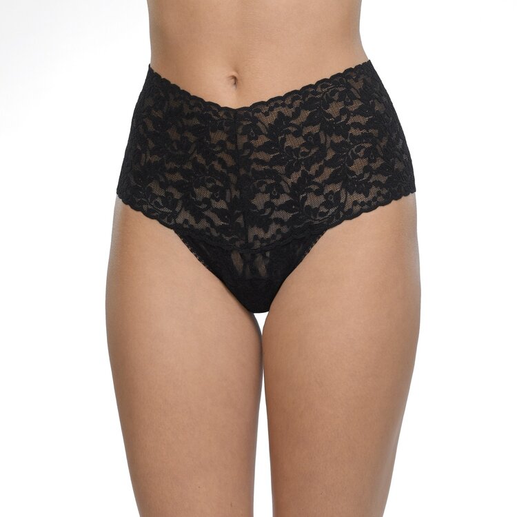 Hanky Panky Retro Thong Panty - Black