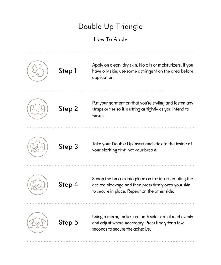 Nood Double Up Triangle Push-Up Pads - Buff (No.3)