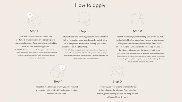 Nood Game Changer Lift & Shape Adhesive Bra - Soft Tan (No. 5)