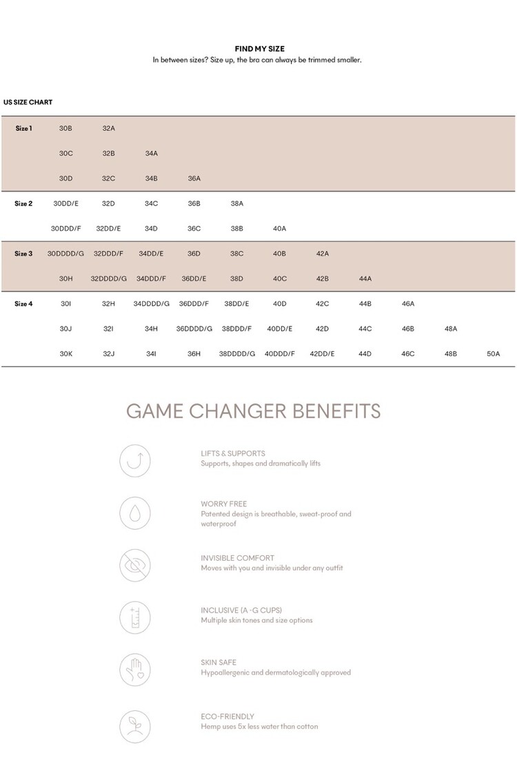 Nood Game Changer Lift & Shape Adhesive Bra - Soft Tan (No. 5)