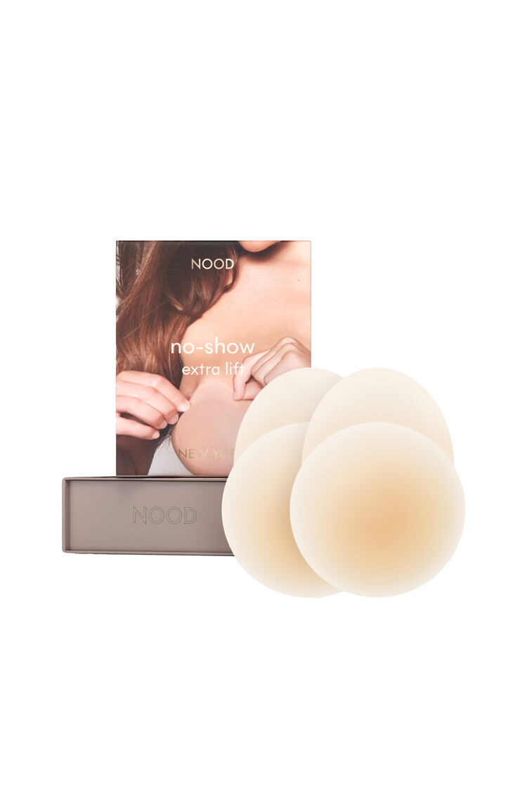 Nood Adhesive Extra Lift 4 in. Nipple Covers - Buff (3)