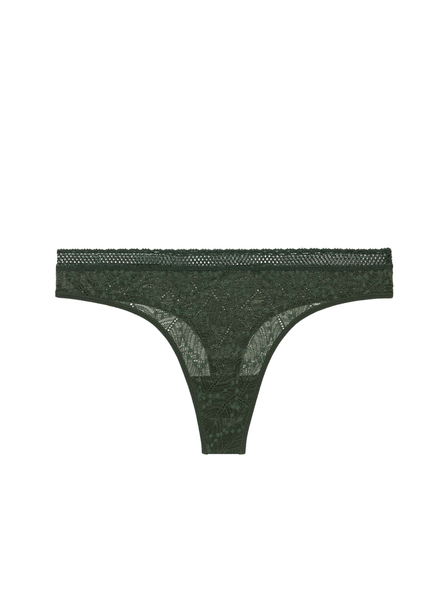 Comete Thong Panty 12S710 Icon Green (622) - Lace & Day