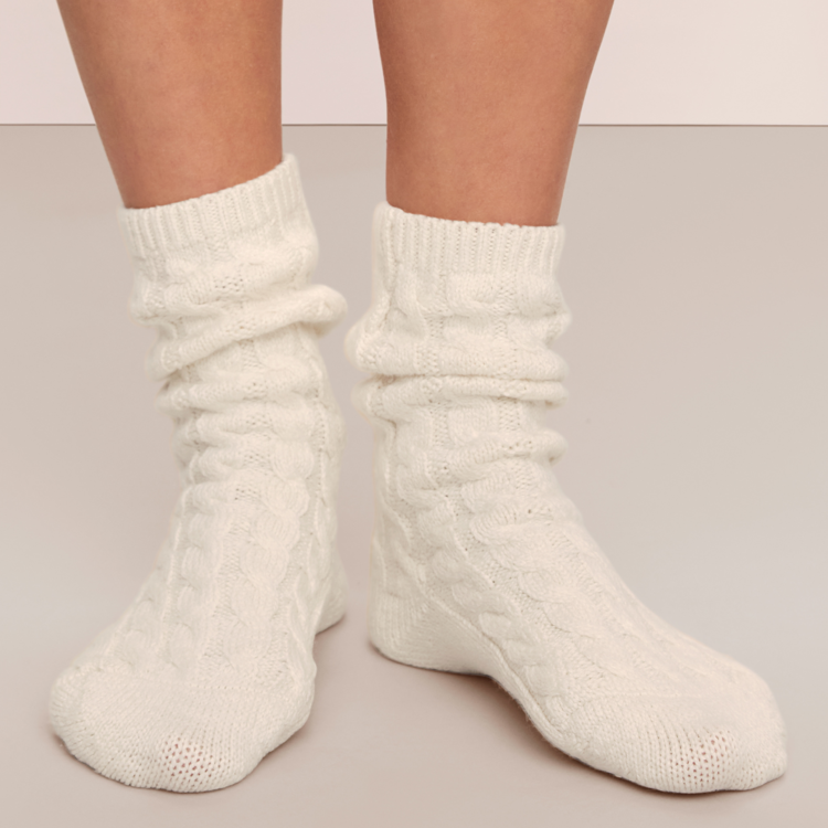 Eberjey Cozy Crew Sock - Ivory