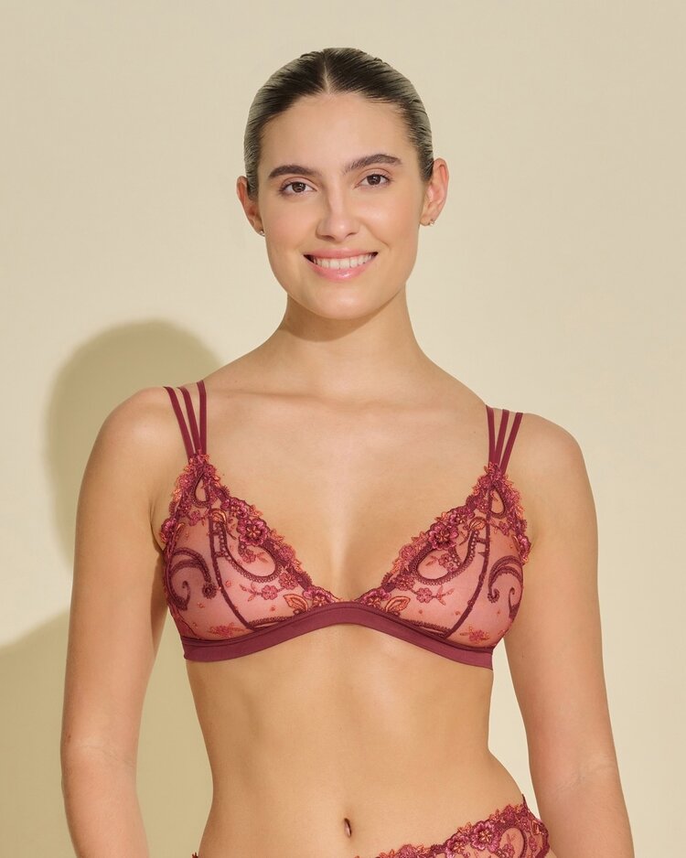 Cosabella Sanika Triangle Bra - Vin Brule