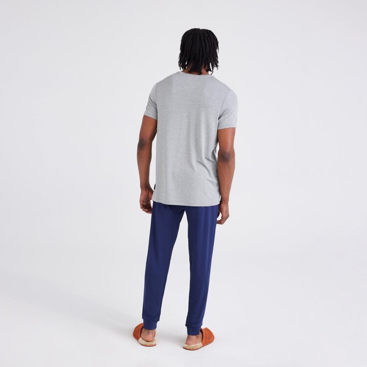 Saxx Snooze Short Sleeve Tee - Dark Grey Heather