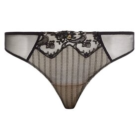 Chantelle Cabaret Sauvage Thong Panty - Black