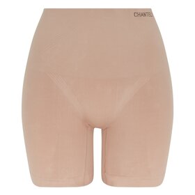 Chantelle Smooth Comfort High Waisted Mid-Thigh Light Shaping Short - Beige