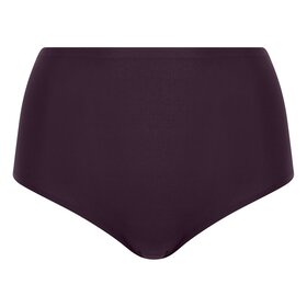 Chantelle SoftStretch Seamless High Rise Brief Aubergine