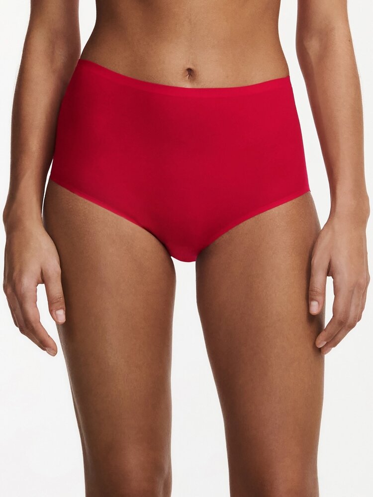 Chantelle Soft Stretch Seamless High Rise Brief - Poppy Red (0YU)