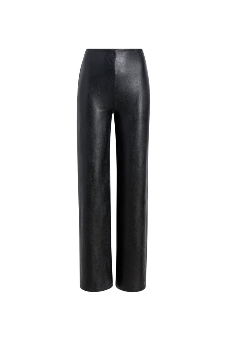 Commando Faux Leather Wide-Leg Legging - Black