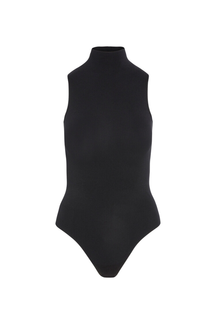 Commando Ballet Mockneck Sleeveless Bodysuit - Black