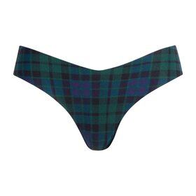 Commando Commando Print Thong - Tartan Plaid