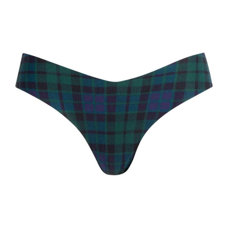 Commando Commando Print Thong - Tartan Plaid