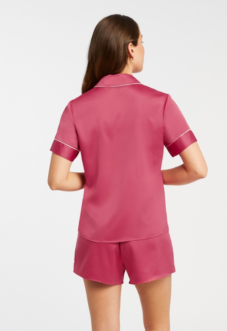 Rya Aurora Shortie Pajama Set - Lipstick