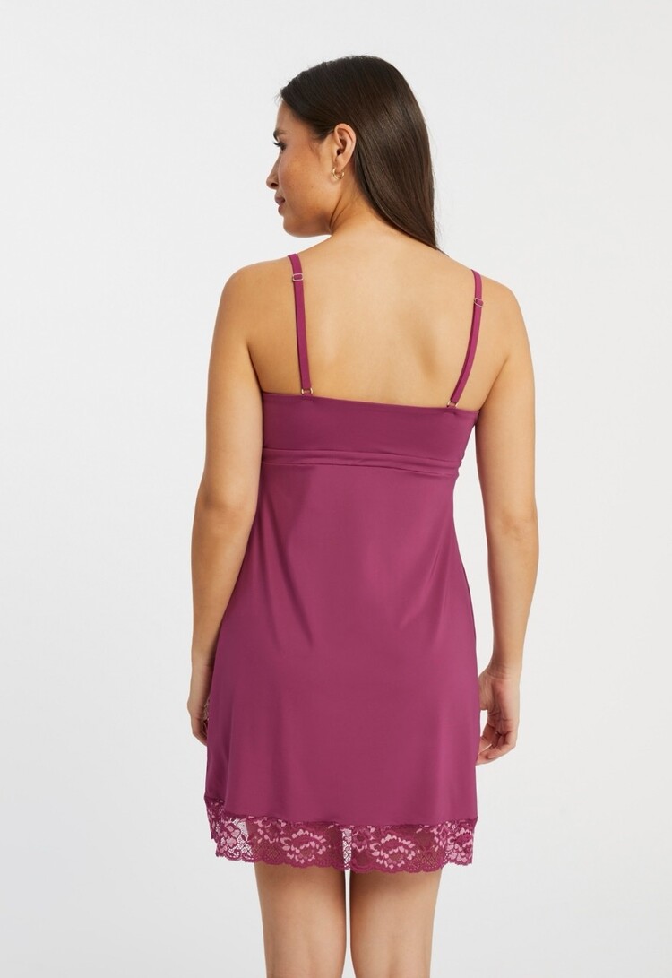 Montelle Bust Support Chemise - Cranberry