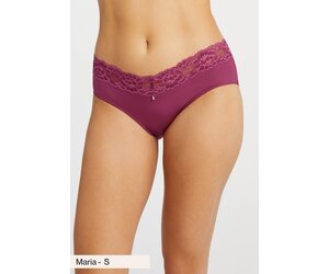 Montelle Hipster Panty 9003 Cranberry - Lace & Day