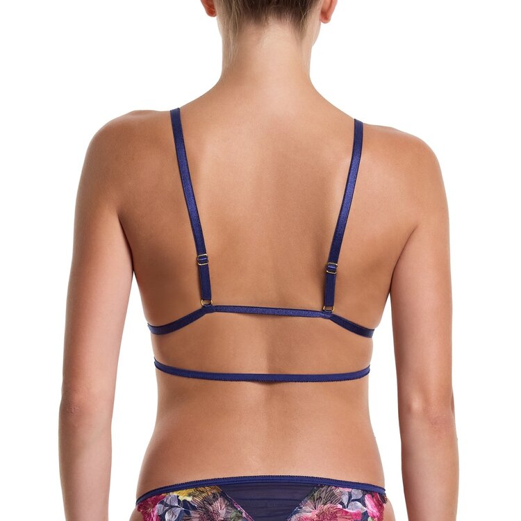 Hanky Panky Wildly Blooming Strappy Bralette - Dark Sky (DSKB)