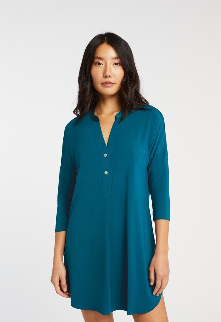 Fleur't Iconic Knit Sleepshirt - Peacock